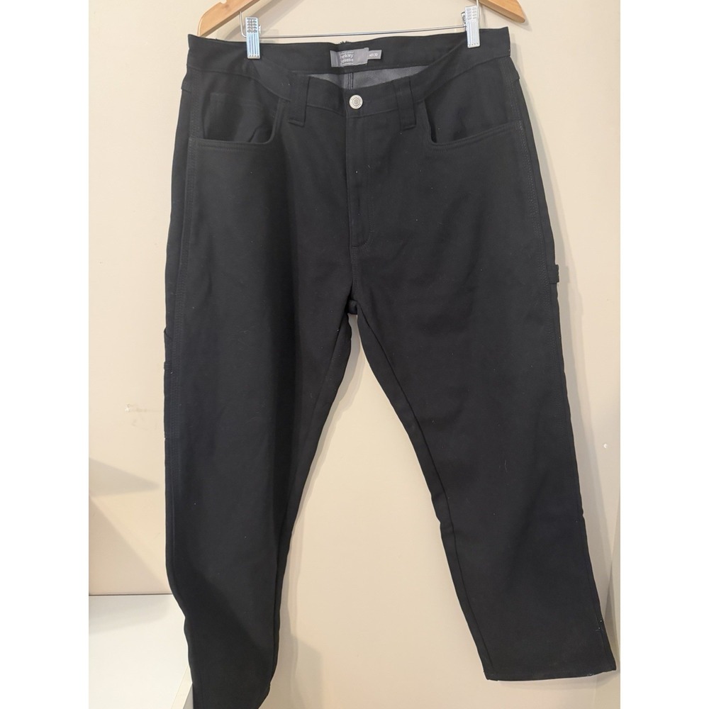 Berkley Jensen Jeans Mens 40x30 Fleece Lined Carpenter Relaxed Straight NWT